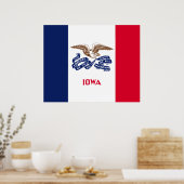 Staatsflagge von Iowa Poster (Küche)