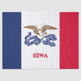 Staatsflagge von Iowa Seidenpapier
