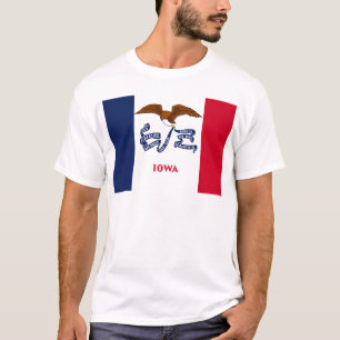 Staatsflagge von Iowa T-Shirt