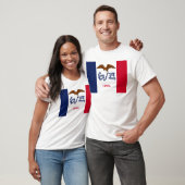 Staatsflagge von Iowa T-Shirt (Unisex)