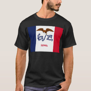 Staatsflagge von Iowa T-Shirt