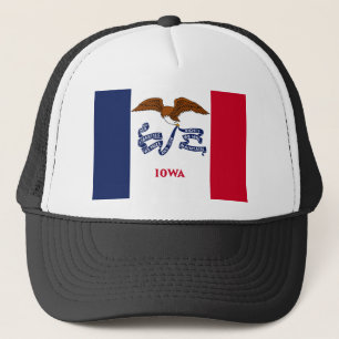 Staatsflagge von Iowa Truckerkappe