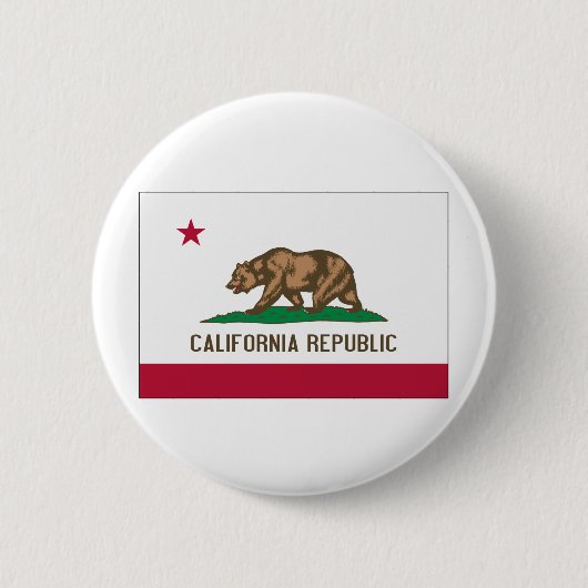 Staatsflagge von Kalifornien Button (Vorderseite)