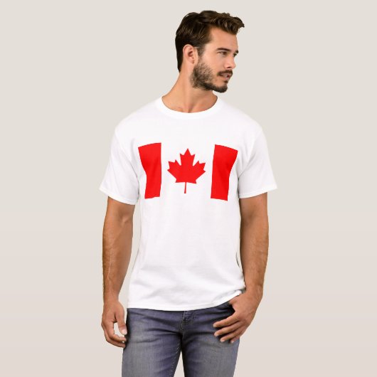 Staatsflagge von Kanada - Drapeau DU Kanada T-Shirt (Vorne ganz)