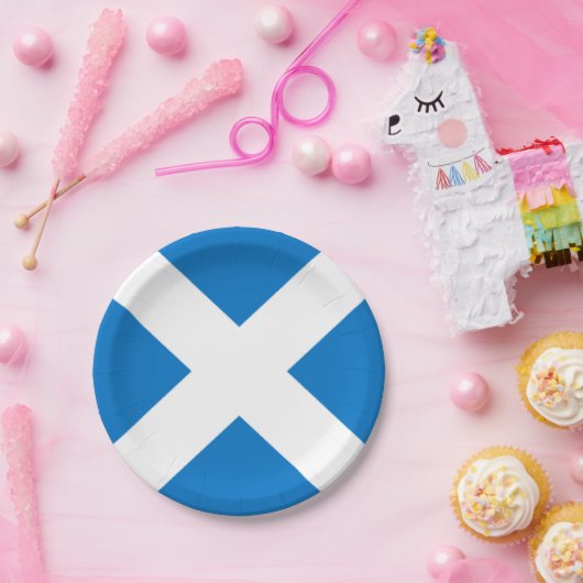 Staatsflagge von Kreuz Schottlands St Andrew Pappteller (Party)