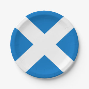 Staatsflagge von Kreuz Schottlands St Andrew Pappteller