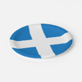 Staatsflagge von Kreuz Schottlands St Andrew Pappteller (Schrägansicht)