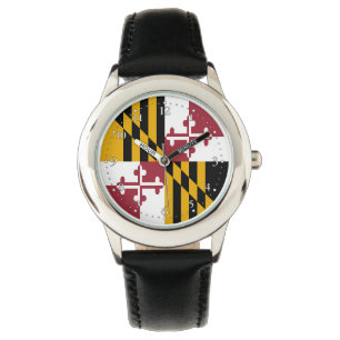 Staatsflagge von Maryland Armbanduhr