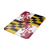 Staatsflagge von Maryland Badematte (Schrägansicht)