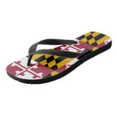 Staatsflagge von Maryland Badesandalen (Schrägansicht)