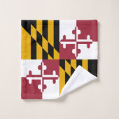 Staatsflagge von Maryland Badhandtuch Set (Waschlappen)