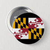 Staatsflagge von Maryland Button (Vorne & Hinten)