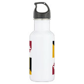 Staatsflagge von Maryland Edelstahlflasche (Rückseite)