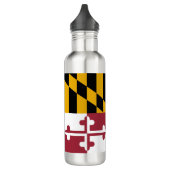 Staatsflagge von Maryland Edelstahlflasche (Links)