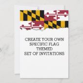 Staatsflagge von Maryland Einladung (Vorderseite)