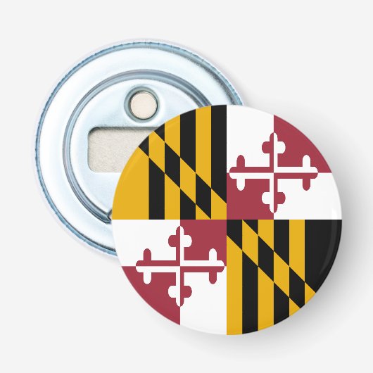 Staatsflagge von Maryland Flaschenöffner (Vorderseite)