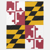 Staatsflagge von Maryland Fleecedecke (Vorderseite)