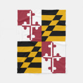 Staatsflagge von Maryland Fleecedecke (Vorderseite)