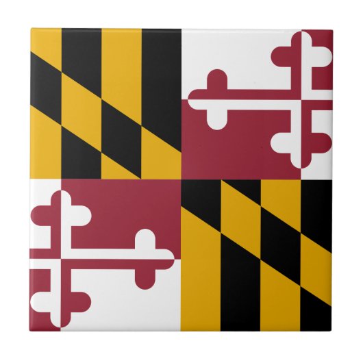 Staatsflagge von Maryland Fliese (Vorderseite)