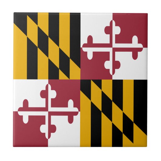 Staatsflagge von Maryland Fliese (Vorderseite)