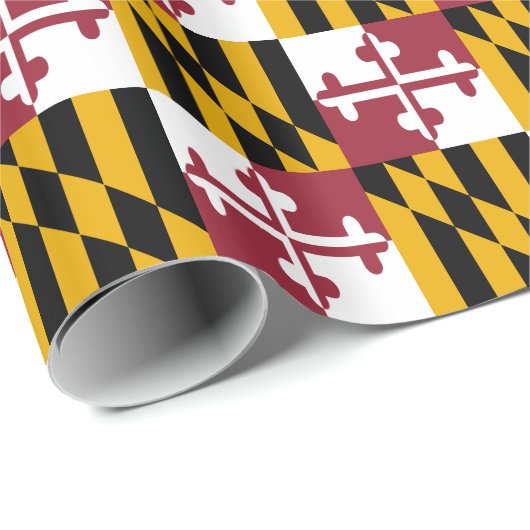 Staatsflagge von Maryland Geschenkpapier (Rolleneckpunkt)