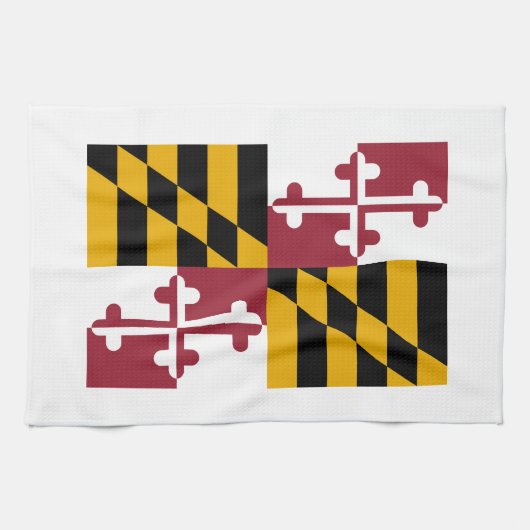 Staatsflagge von Maryland Geschirrtuch (Horizontal)