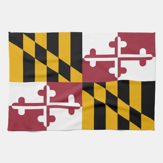 Staatsflagge von Maryland Geschirrtuch (Horizontal)