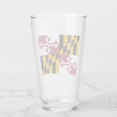 Staatsflagge von Maryland Glas (Rückseite)
