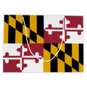 Staatsflagge von Maryland Große Geschenktüte (Rückseite)