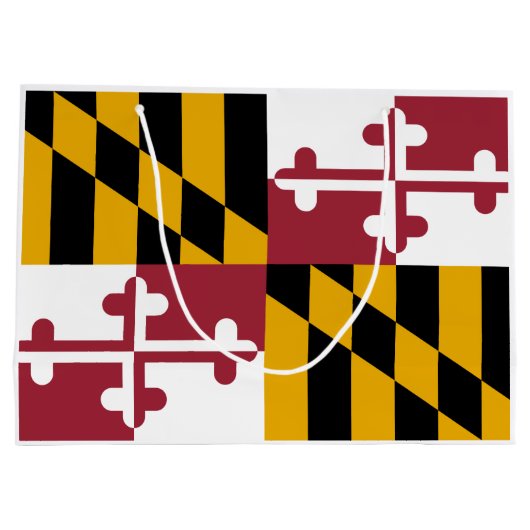 Staatsflagge von Maryland Große Geschenktüte (Rückseite)