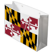 Staatsflagge von Maryland Große Geschenktüte (Vorderseite Schrägansicht)