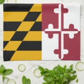 Staatsflagge von Maryland Handtuch (Gefaltet)