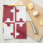 Staatsflagge von Maryland Handtuch (Viertel Falte)
