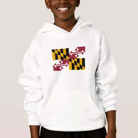 Staatsflagge von Maryland Hoodie (Vorderseite)