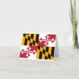 Staatsflagge von Maryland Karte