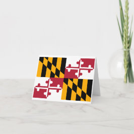 Staatsflagge von Maryland Karte