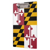 Staatsflagge von Maryland Klemmbrett (Links)