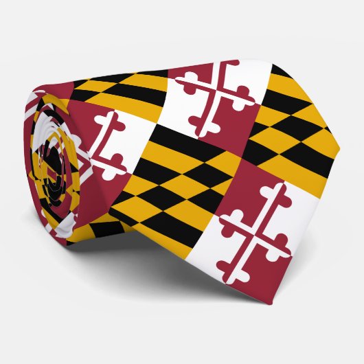 Staatsflagge von Maryland Krawatte (Gerollt)