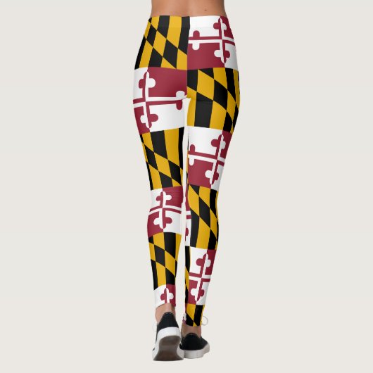 Staatsflagge von Maryland Leggings (Rückseite)