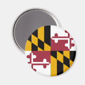 Staatsflagge von Maryland Magnet (Vorderseite/Rückseite)