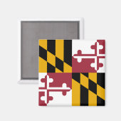Staatsflagge von Maryland Magnet (Vorderseite/Rückseite)