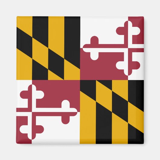 Staatsflagge von Maryland Magnet (Vorne)