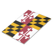 Staatsflagge von Maryland Notizblock (angewinkelt)