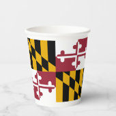 Staatsflagge von Maryland Pappbecher (Vorderseite)