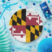 Staatsflagge von Maryland Pappteller (Party)
