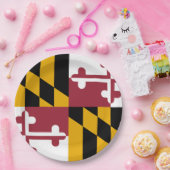 Staatsflagge von Maryland Pappteller (Party)