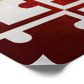 Staatsflagge von Maryland Poster (Ecke)