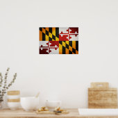 Staatsflagge von Maryland Poster (Küche)