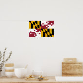 Staatsflagge von Maryland Poster (Küche)