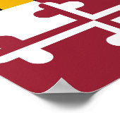 Staatsflagge von Maryland Poster (Ecke)